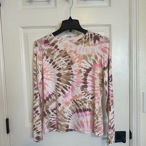 Womens Tie Dye Sun Shirts for Women Long Sleeve Size S